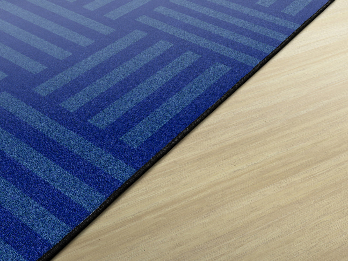 Tone-on-Tone Hashtag Classroom Seating Rug, view 5