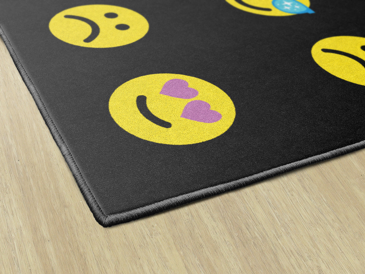 Happy Faces Criss Cross Seating Rug, view 4
