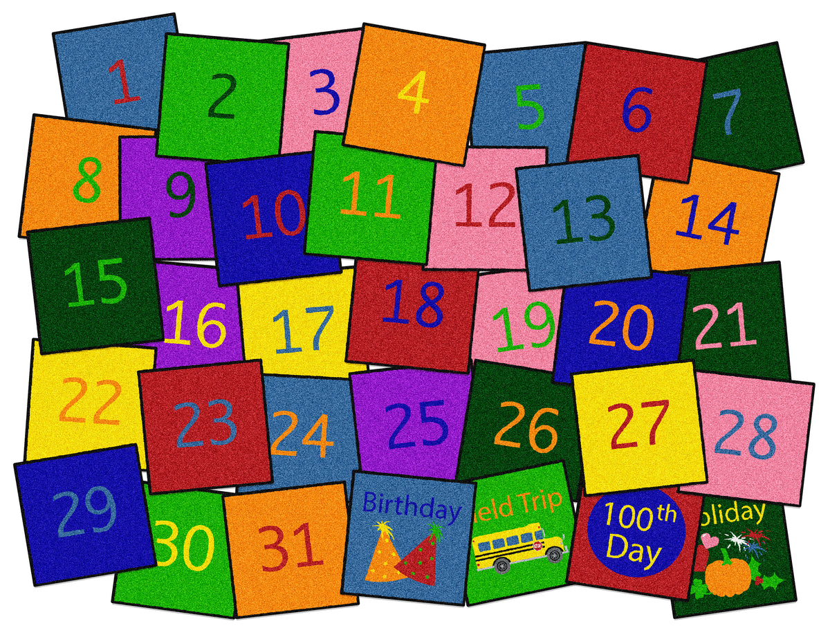 Calendar Seating Squares (Set of 35)