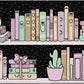 Pastel Bookshelf Reading Rug
