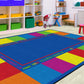 Rainbow Colors Classroom Seating Rug, view 4