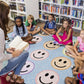 Smiley Face Classroom Seating Rug, view 3