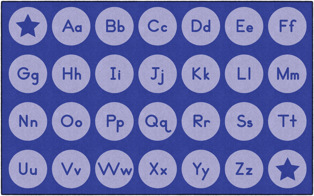 Tone-on-Tone Alphabet Seating Rug, view 10