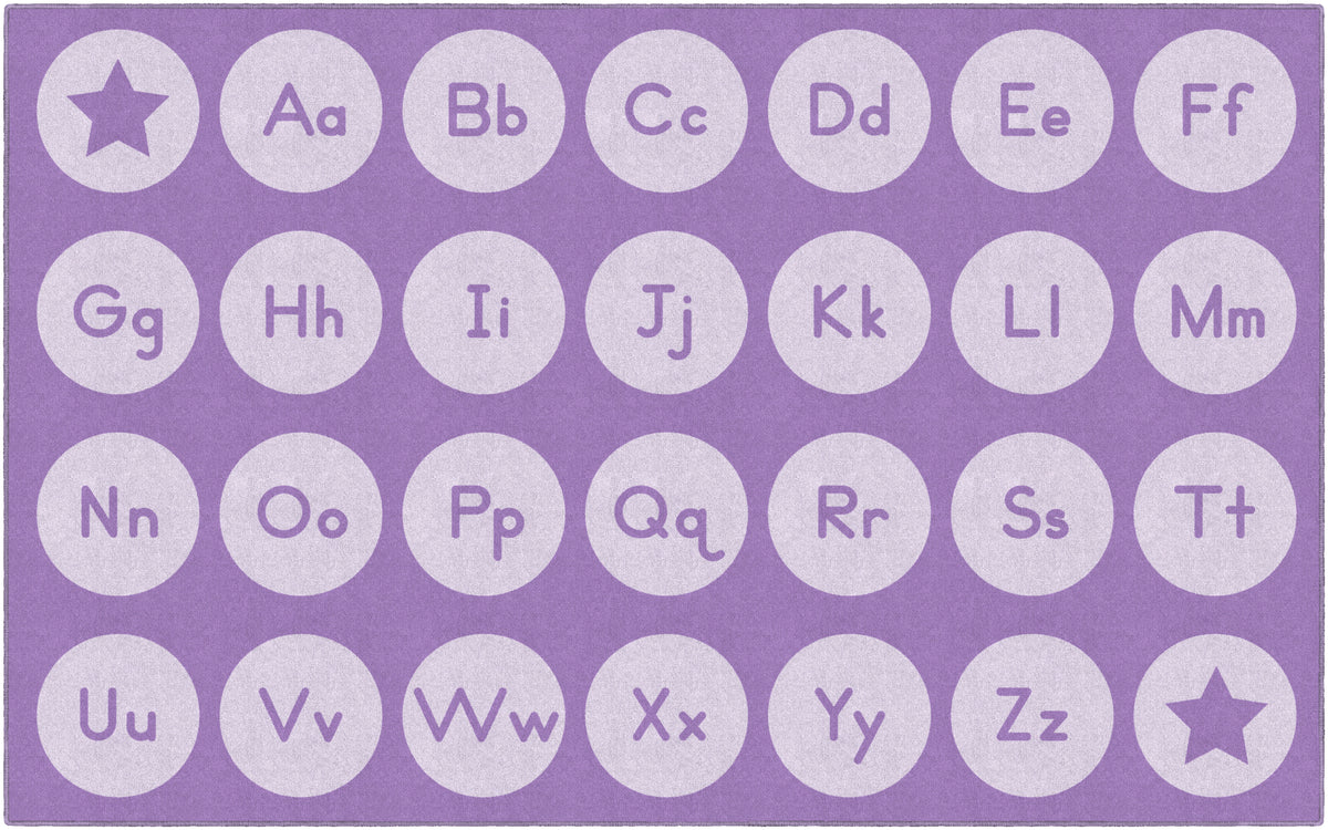 Tone-on-Tone Alphabet Seating Rug, view 12