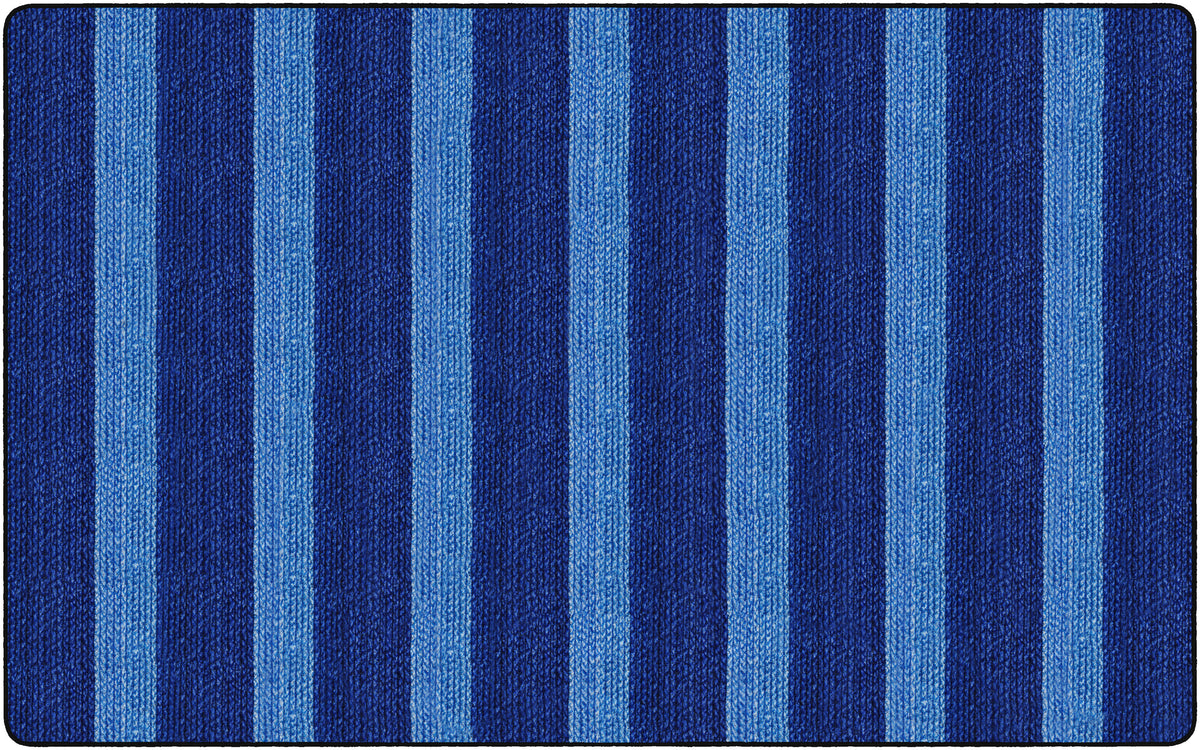 Cozy Basketweave Stripe Classroom Rug, view 3