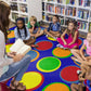 Sitting Spots Classroom Seating Rug, view 5