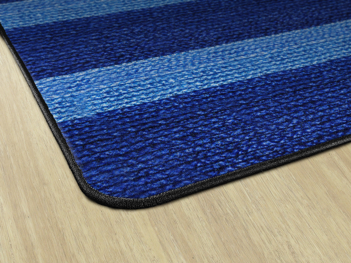 Cozy Basketweave Stripe Classroom Rug, view 2
