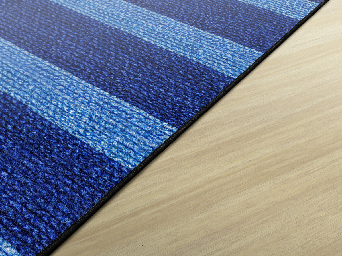 Cozy Basketweave Stripe Classroom Rug, view 4