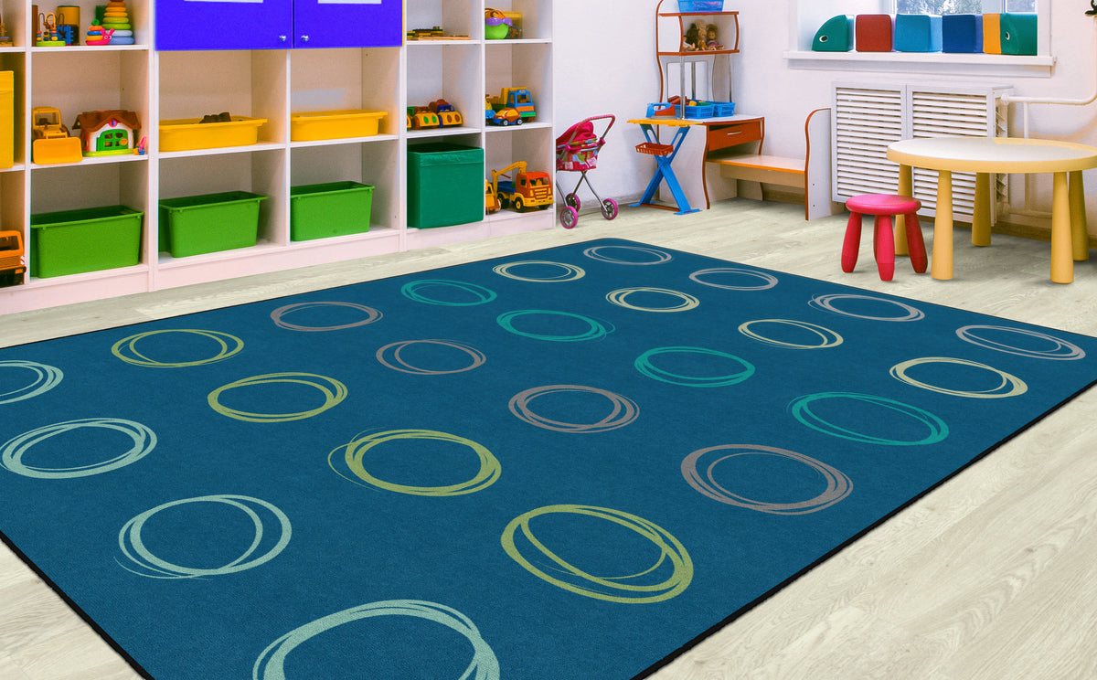 Calming Circle Sampler Classroom Rug, view 2