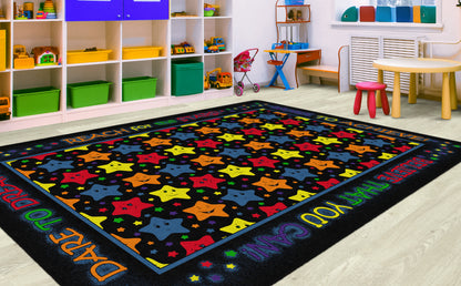 Reach for the Stars Space Classroom Rug