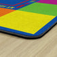 Rainbow Colors Classroom Seating Rug, view 2