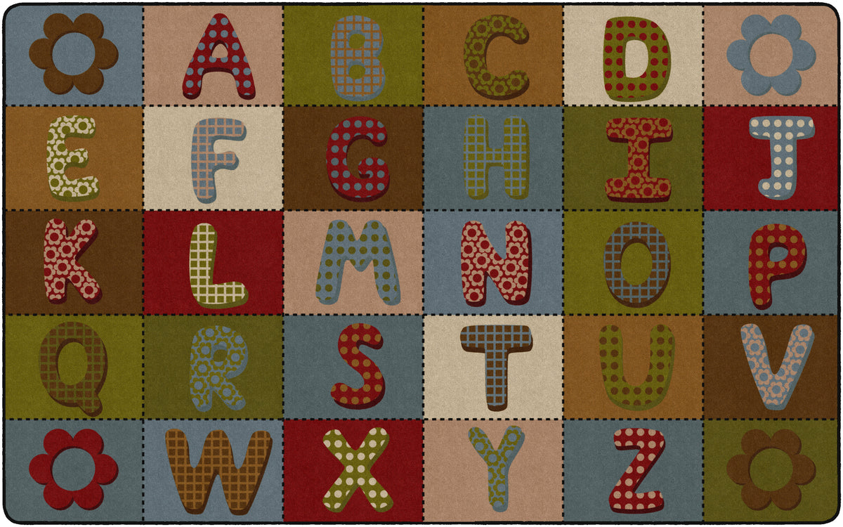 ABC Quilt Classroom Rug, view 3