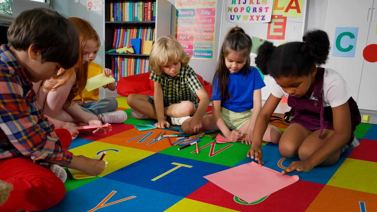 Alphabet Seating Classroom Rug, view 2