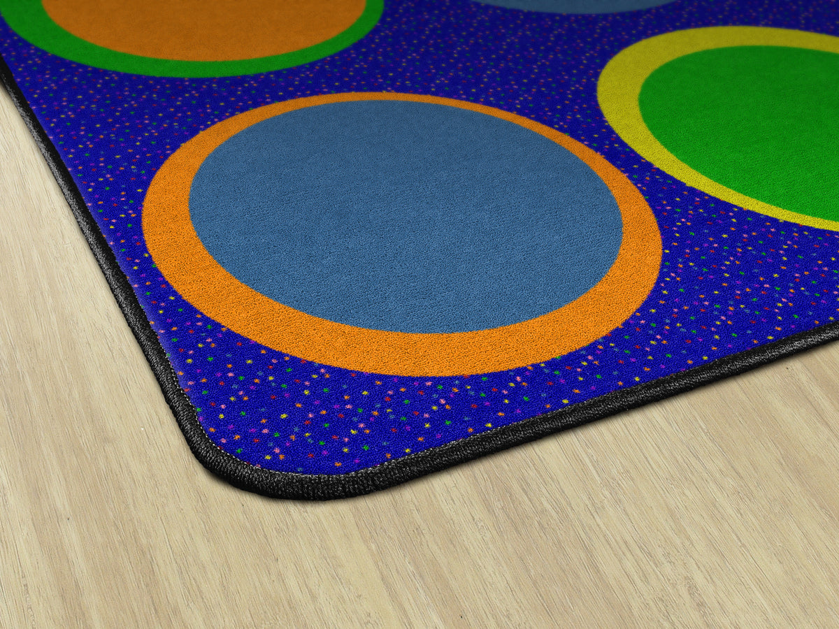 Sitting Spots Classroom Seating Rug, view 2
