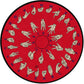 Sign Language Alphabet Round Rug, view 4