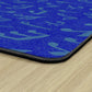 Music Notes Tonal Blue Classroom Rug, view 3