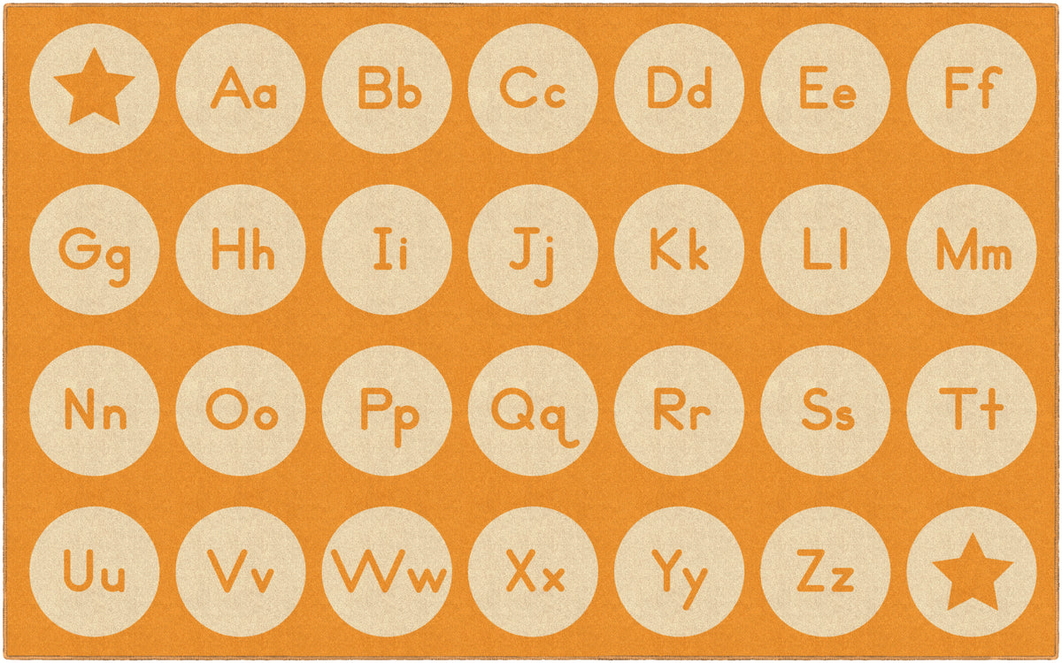 Tone-on-Tone Alphabet Seating Rug, view 6