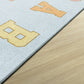 Pastel Alphabet Criss-Cross Seating Rug, view 3