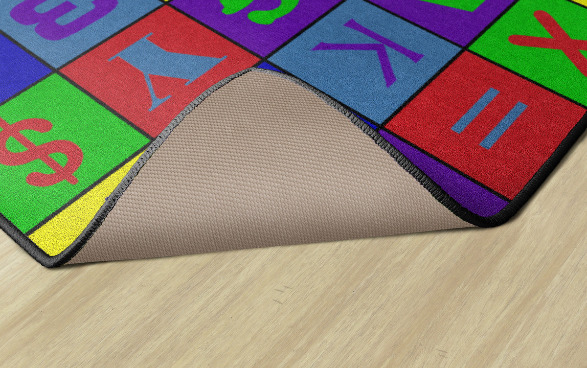 Alphabet & Number Jumble Washable Rug, view 5