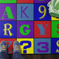 Alphabet & Number Jumble Washable Rug