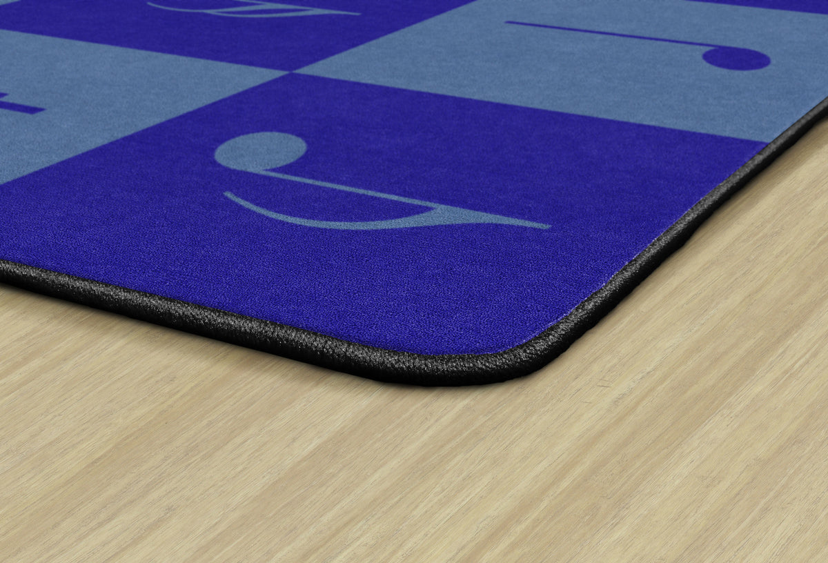 Calming Music Note Classroom Seating Rug, view 4