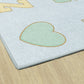 Pastel Alphabet Criss-Cross Seating Rug, view 5