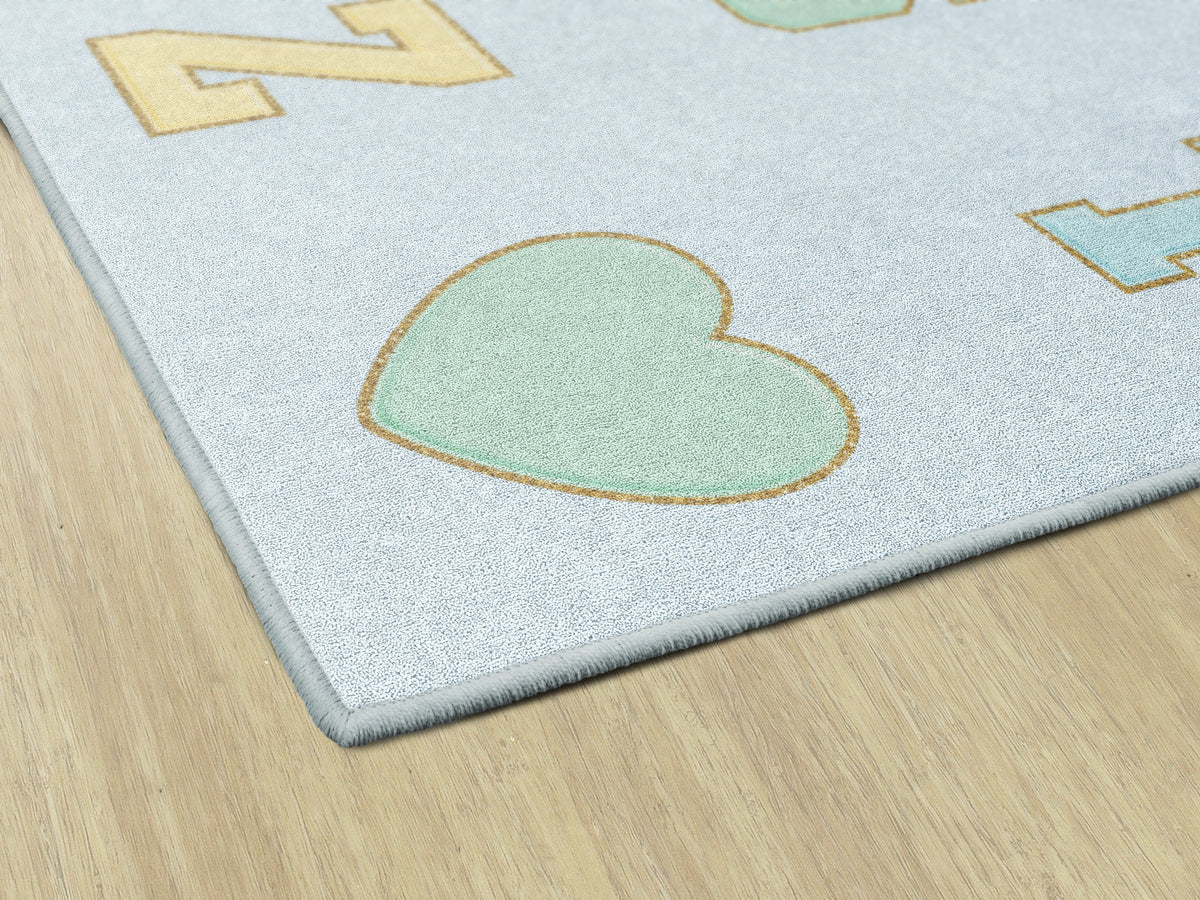 Pastel Alphabet Criss-Cross Seating Rug, view 5