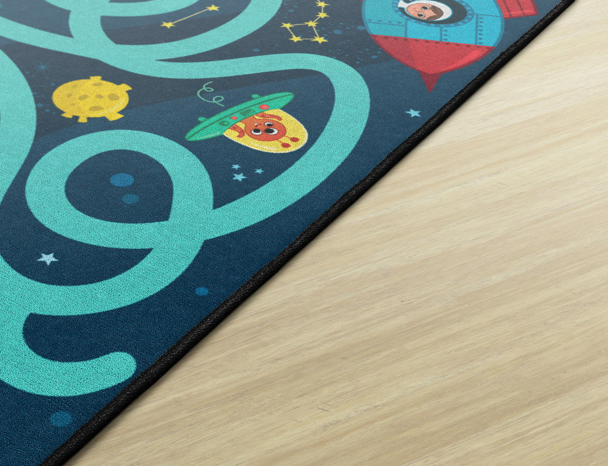 Space Maze Washable Activity Rug, view 5