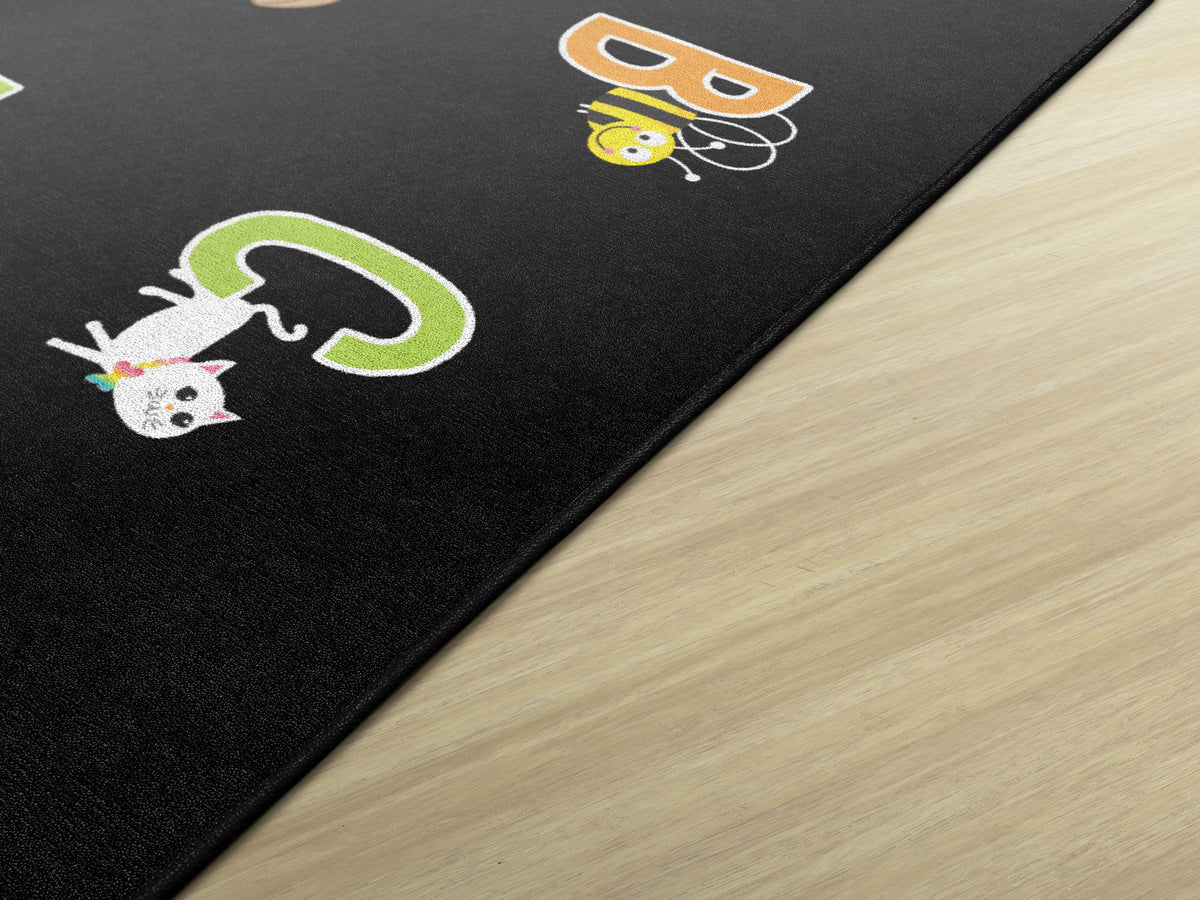 Alphabet Pictures Criss Cross Seating Rug, view 3
