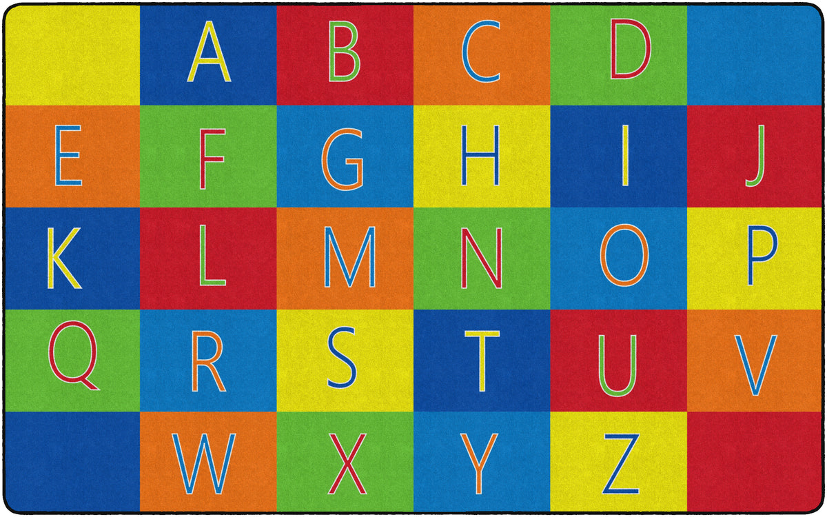 Alphabet Seating Classroom Rug, view 5