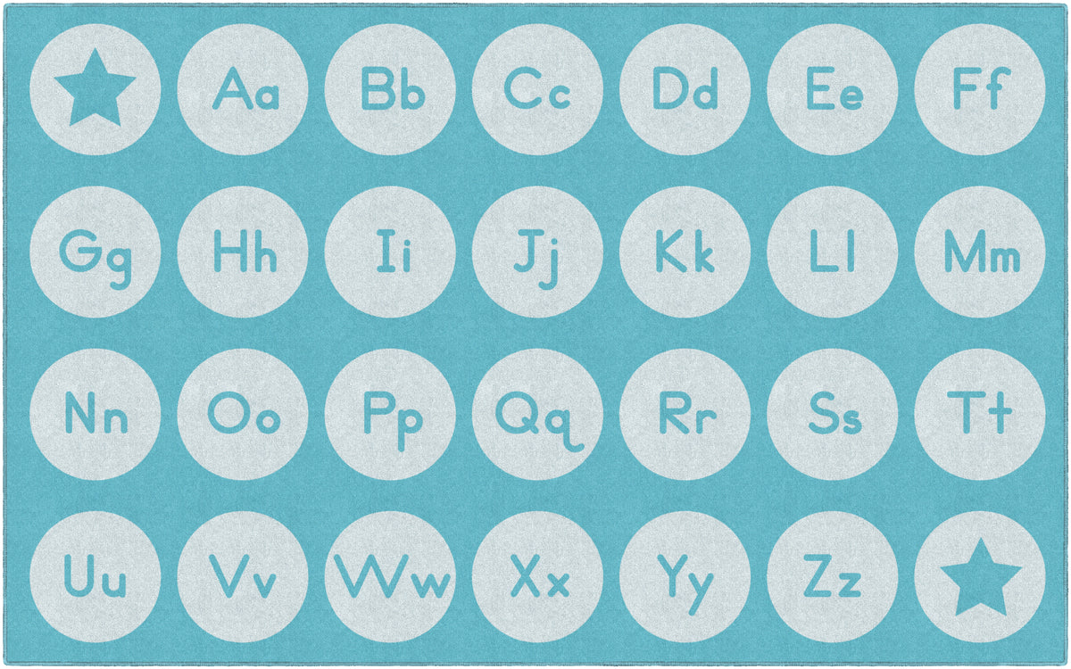 Tone-on-Tone Alphabet Seating Rug, view 8