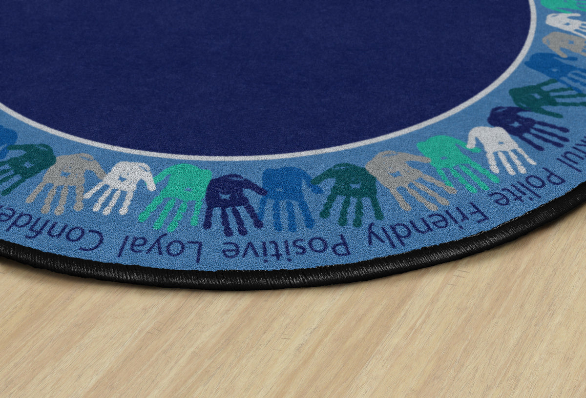 Helping Hands Kindness Round Rug, view 5