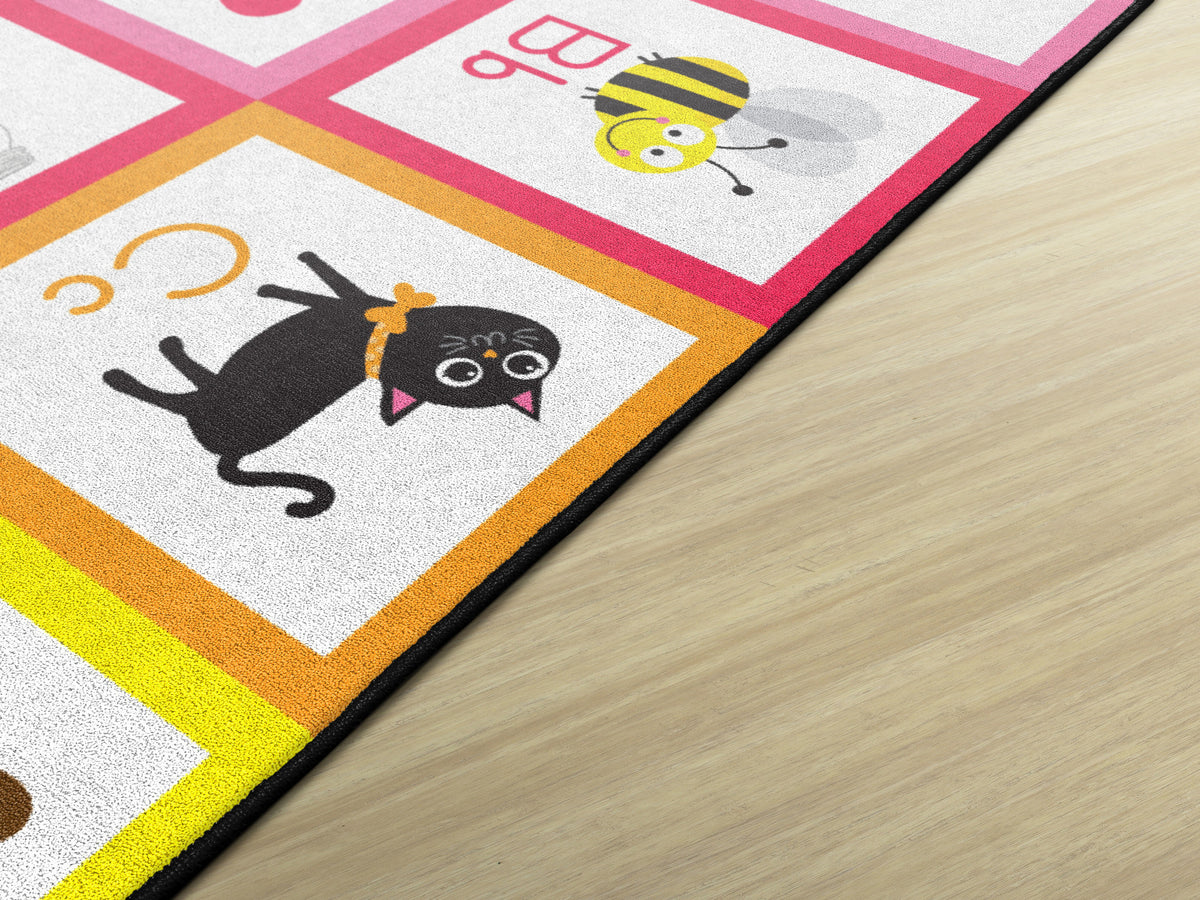 Rainbow Alphabet Seating Spots Rug, view 3