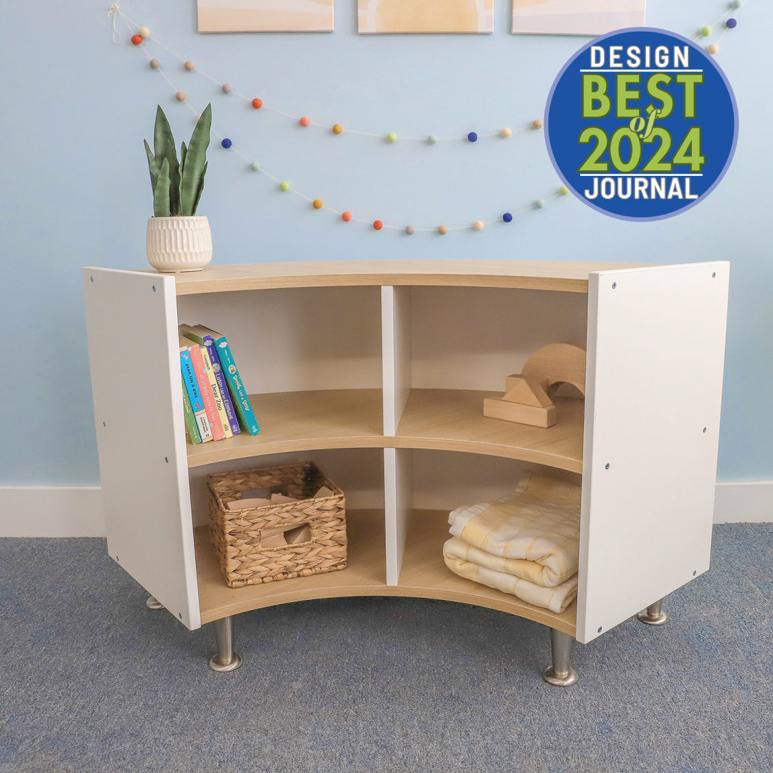 elevatED™ Curve Out Storage Cabinet 27H