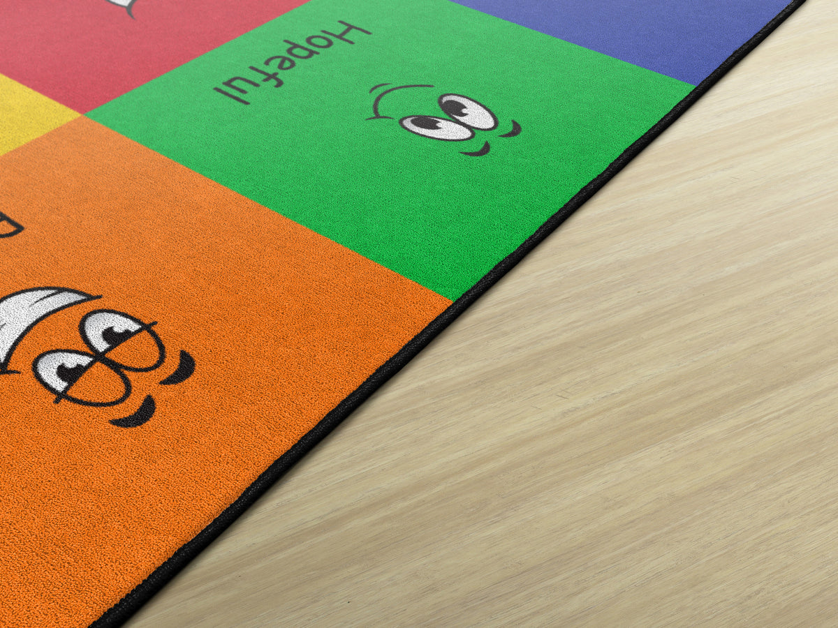 Feelings Words Classroom Seating Rug, view 5
