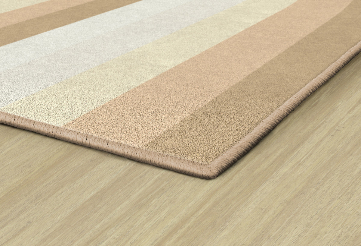 Neutral Boho Rainbow Classroom Rug, view 4