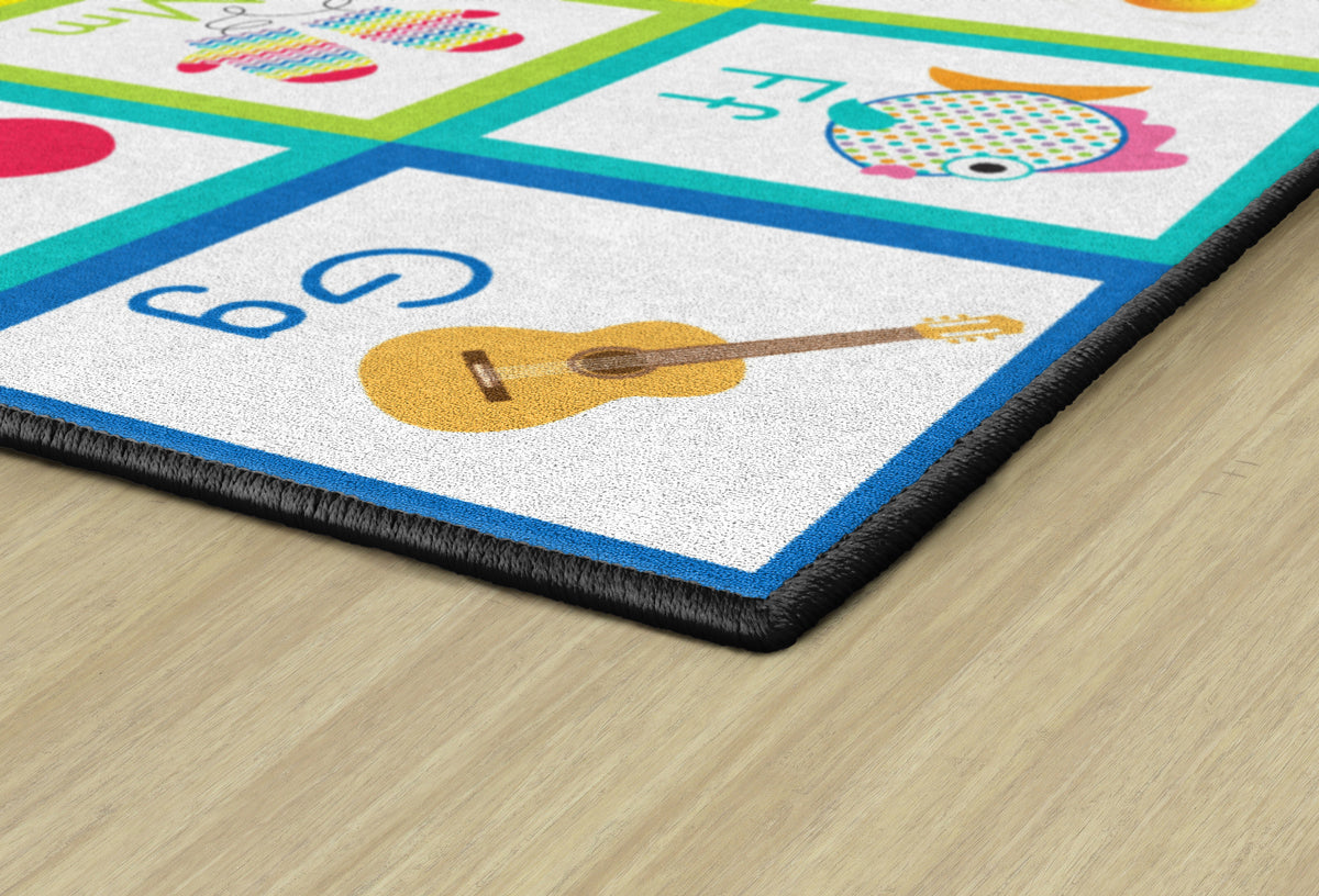 Rainbow Alphabet Seating Spots Rug, view 4