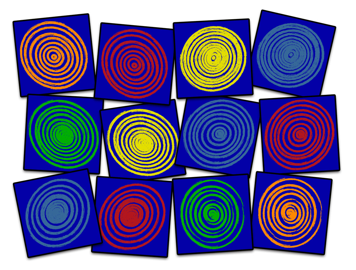 Circles Carpet Seating Squares Set, view 6