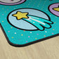 Turquoise Space Crisscross Seating Rug, view 4