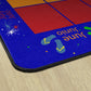 Bilingual Monthly Calendar Seating Rug, view 3