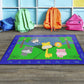 Jungle Alphabet Washable Toddler Rug