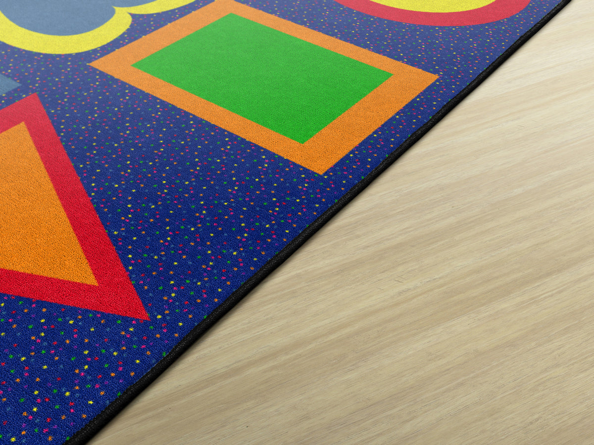 All Kinds of Shapes Classroom Seating Rug, view 5