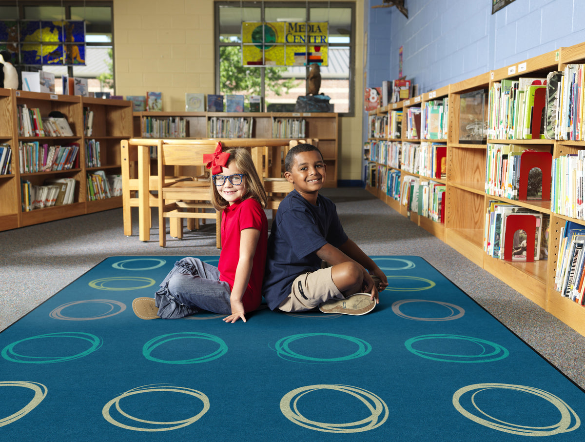 Calming Circle Sampler Classroom Rug, view 3