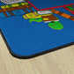 Calming Blue Bookworm Reading Rug, view 3
