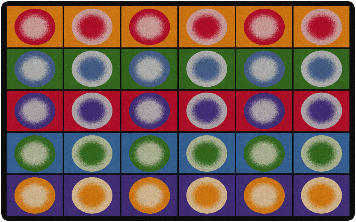 Dot Spots Counting Classroom Seating Rug, view 5