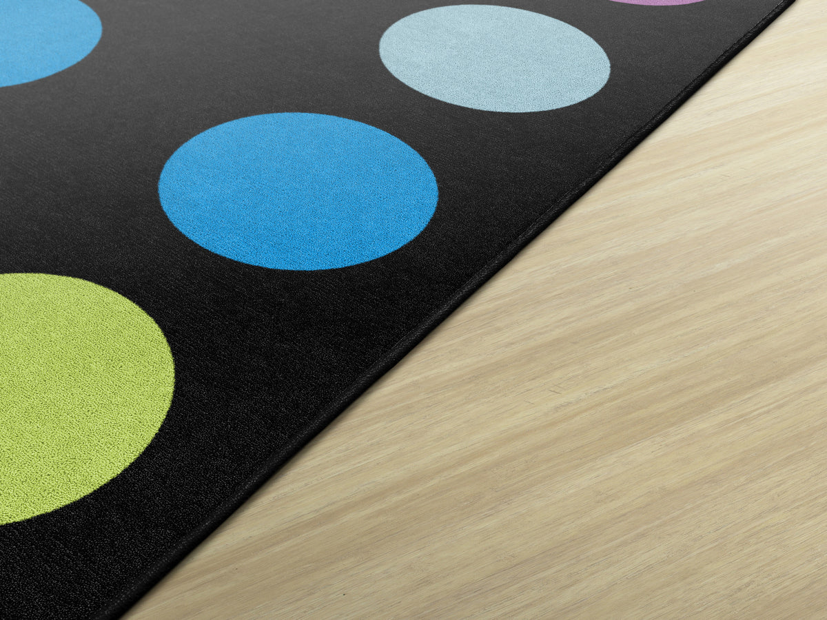 Rainbow Spots Criss Cross Seating Rug, view 3