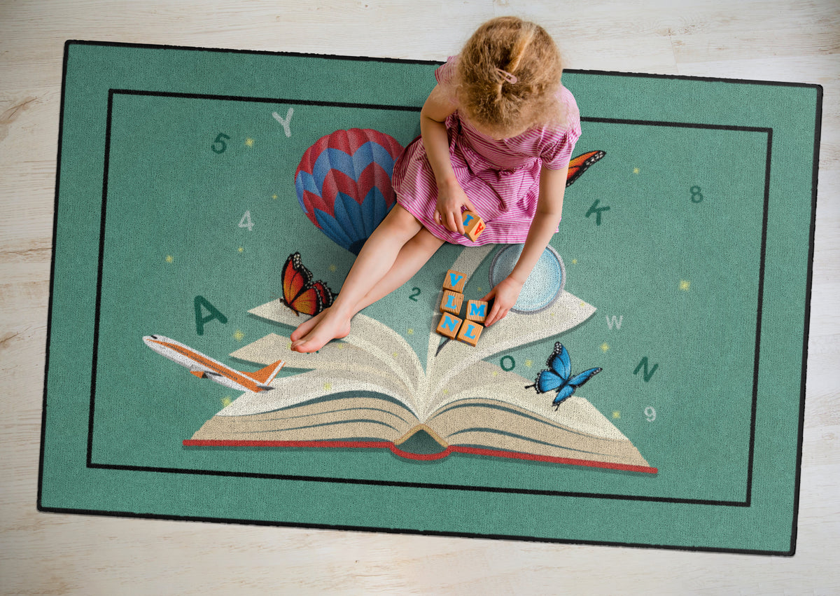 Explore Through Reading Library Rug, view 5