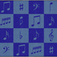 Calming Music Note Classroom Seating Rug