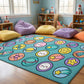 Turquoise Space Crisscross Seating Rug, view 5