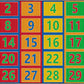 Number Rows Classroom Seating Rug, view 4
